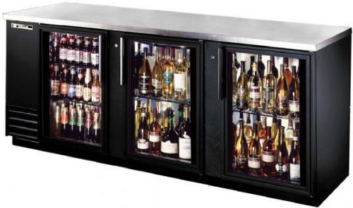 True tbb-4g 90&#034; back bar refrigerator with glass doors for sale