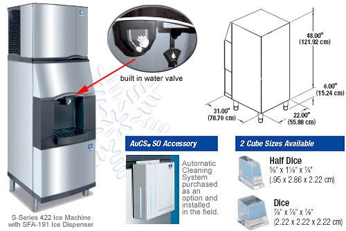Manitowoc vending ice &amp; water dispenser model sfa-191 for sale