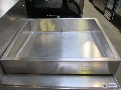 30&#034; x 24&#034; counter top stainless ice pan/bin - single well for sale