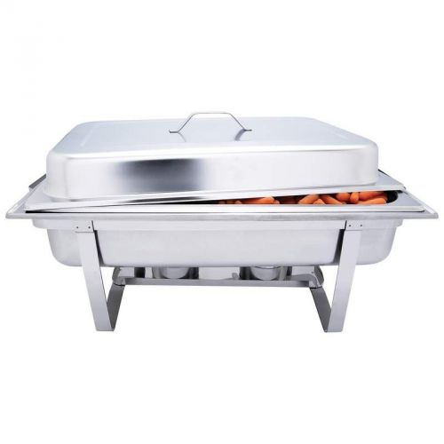 Lot of 5 Stainless Steel Full Sized Rectangular Chafing Dish - BRAND NEW