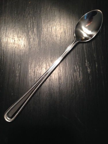 12 PRIMA ICED TEA SPOONS HEAVY WEIGHT 18/0 S/S FREE SHIPPING USA ONLY