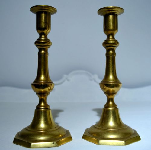 Pair of Brass Candle Holder Candlestick