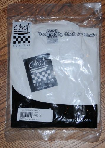 Chef Revival Classic Jacket Size Small J023 Poly-Cotton Classic NEW in Package
