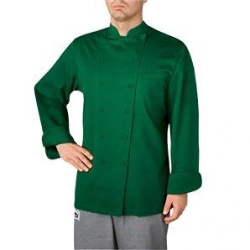 5070-GR Green Windsor Chef Jacket Size S
