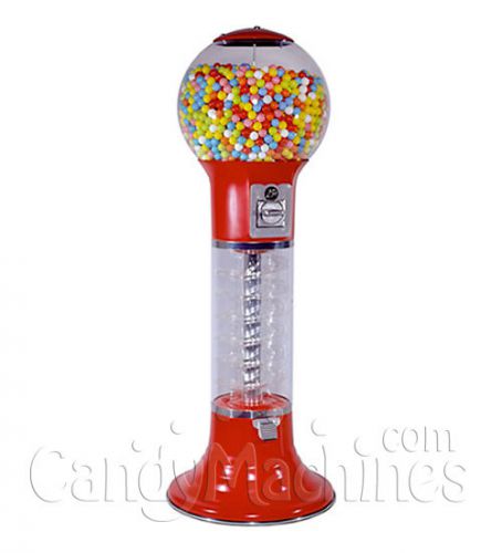 5&#039; deluxe whirler spiral gumball machine - red for sale