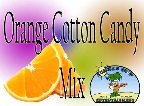 ORANGE COTTON CANDY FLAVOR mix w/ SUGAR FLAVORING FLOSSINE FLAVOR #1