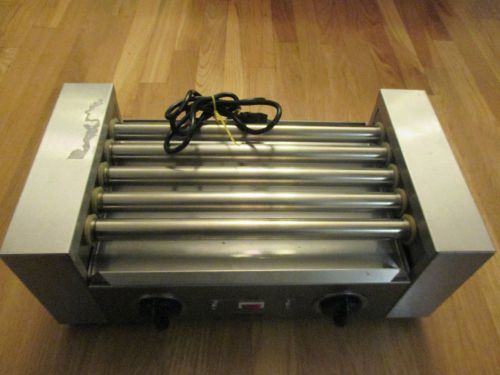 HOME PRIDE COMMERCIAL GRADE STAINLESS HOT DOG GRILLER / ROLLER MODEL TF218, GUC