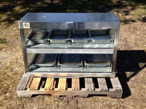 Flavorcrisp counter top heated food display case- 2 level - 26&#034;x43.5&#034; works well for sale