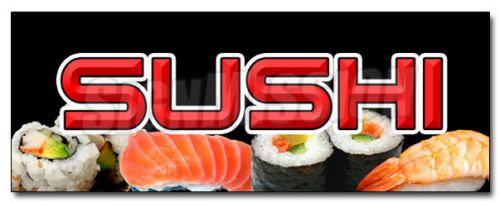 12&#034; SUSHI DECAL sticker sashimi ramen noodles soba japanese japan udon sake