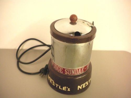 VTG NESTLES HOT FUDGE SUNDAE WARMER/ HELMCO