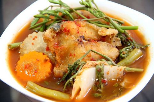 Thai Food DIY Recipe Eastern Asian Cuisine Sour Fish Veggie Soup Free Shipping