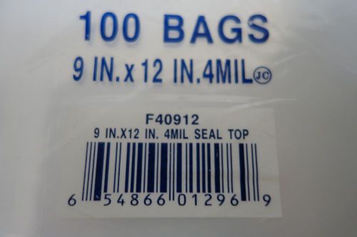 flat poly bags F40912 9&#034;X12&#034;
