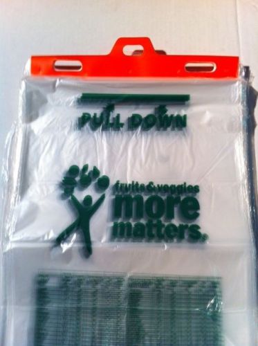 Produce bags 11 x 17 LLDPE Printed MoreMatters EZ fill bag with Header