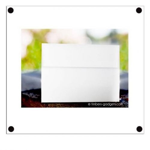 25 5x7 A7 A-7  Bright White  Square-Flap Envelopes  24lb
