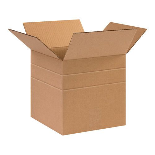Box partners multi depth corrugated boxes 12 1/2&#034; x 12 1/2&#034; x 12&#034;, 10&#034;, 8&#034;, 6&#034; for sale