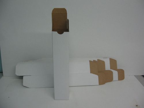 2 1/2 x 2 1/2 x 11 1/2 White Reverse Tuck Folding Carton 75pc