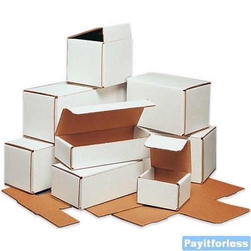7x3x2 lightweight light white shipping mailing box 50pc for sale