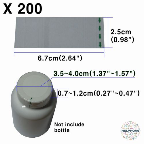 HELPHOME Shrink film PET 6.7cm X 2.5cm Lot of 200 EZ packaging warp N103