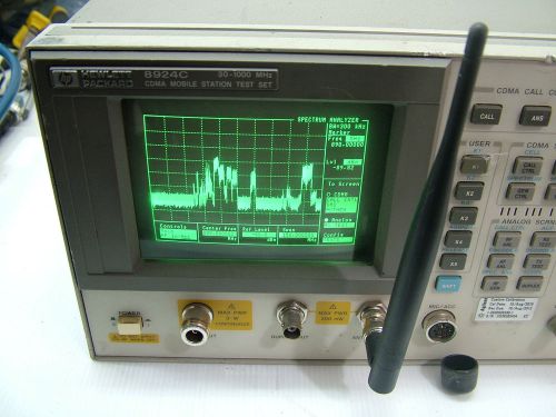 HP 8924C SERVICE MONITOR LOADED WITH OPTIONS + SPECTRUM ANALYZER FULLY TESTED
