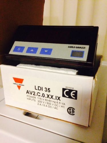 Carlo Gavazzi LDI 35 AV2.C.0.XX.IX Curent Voltage Input Meter FREE SHIPPING!!!
