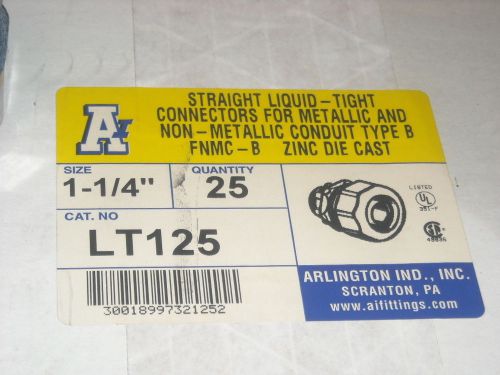 Arlington LT125  1 1/4&#034; Liquid tight Connectors  Lot of 25