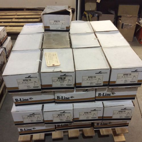 (1) Pallet lot of Fifty Nine boxes B-LINE BVP050 YZN - VIBRACLAMP, CONDUIT, 1/2&#034;