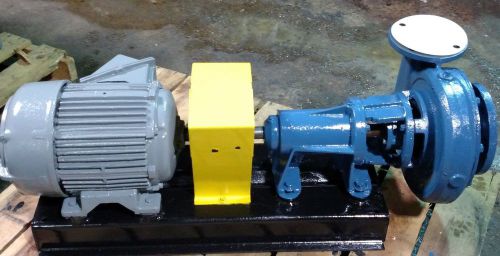 GUSHER VERTICAL CENTRIFUGAL PUMP 3&#034; X 4&#034; with 10 HP motor