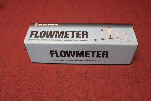 Blue-white f44376-8 flowmeter w/poly tube 2.0 gpm new for sale