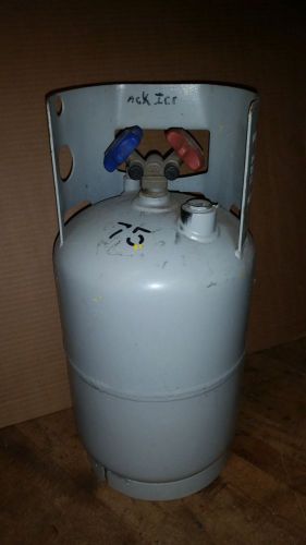 Refrigerant recovery cylinder recovery tank hvac reclaim freon dual valve mini for sale