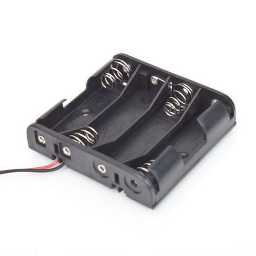 Battery Box Slot Holder Case for 4 Packs Standard AA 2A Batteries Stack 6V HG
