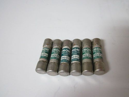 LOT OF 6 COOPER BUSSMANN FNQ-3 2/10 FUSE NEW NO BOX