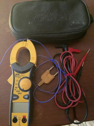 IDEAL 61-744 Clamp-Pro Clamp Meter 600 Amp with Soft Case And Test Leads