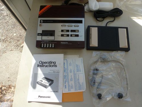 Vintage Panasonic RR950 Microcassette Transcriber Machine 1970&#039;s New Old Stock