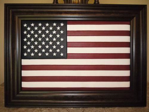American flag Custom made  with Leather, Top Quality Very Uniqe GIFT