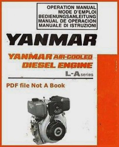 Yanmar Air Cooled Diesel Engines L-A Operation Manual LA, L A L40AE L48AE L60AE