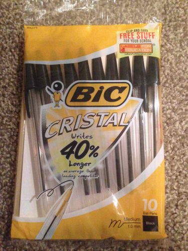 Brand New Black Cristal Bic Pens