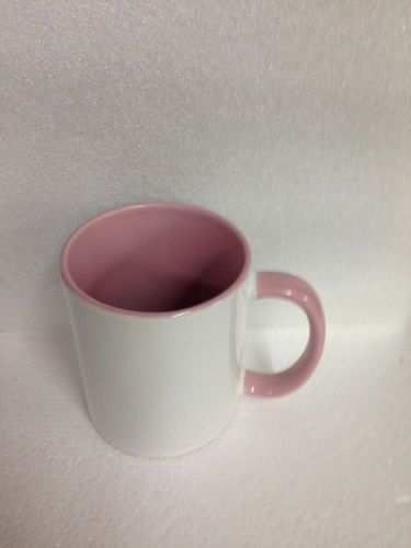 Lot of 36 Pink 11oz Two tone Pink Sublimation Printing Dye Mug