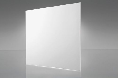 Light white transparent acrylic plexiglass sheet 1/8&#034; x 24&#034; x 24&#034; (#2067) for sale