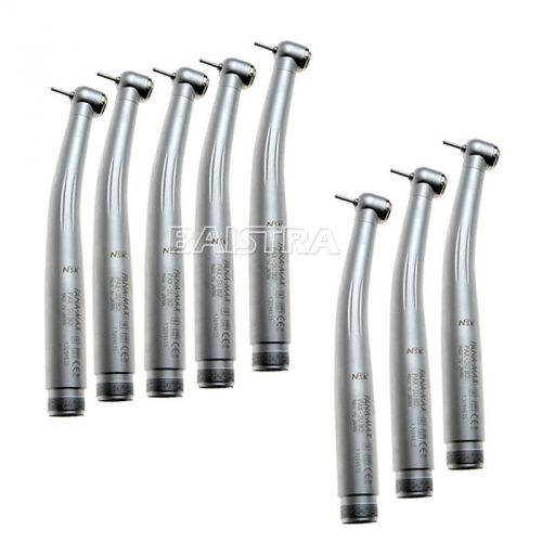 8pcs dental nsk style pax high speed handpiece standard head push button 2 hole for sale