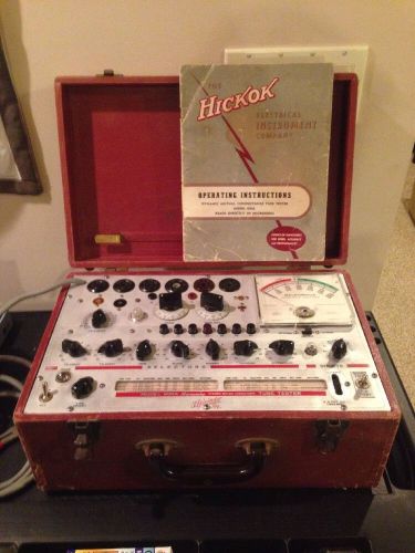 Hickok 600a vintage vacuum tube tester hifi amp calibration checked for sale