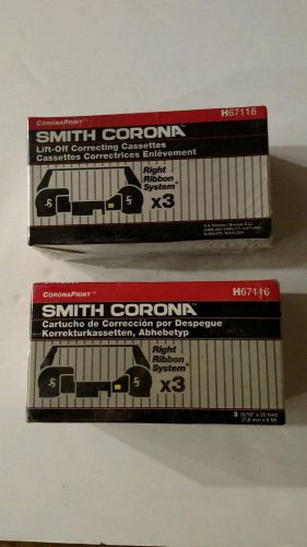Smith Corona H67116 Lift-off Correcting Cassettes (x6) New/Sealed