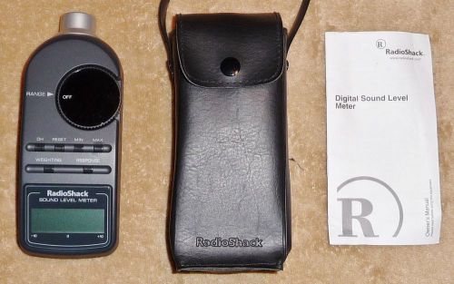 Sound Level Meter - Radio Shack - Digital - 33-2055 - Case &amp; Manual Included