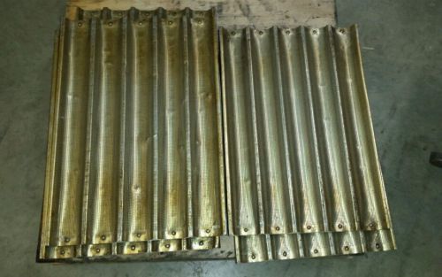 BAGUETTE / FRENCH BREAD 18&#034; x 26&#034; 5 LOAF ALUMINUM PERFORATED PAN lot of 8