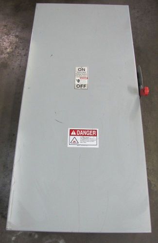 SIEMENS HF365 400A 400 A AMP 600V FUSIBLE SAFETY DISCONNECT SWITCH