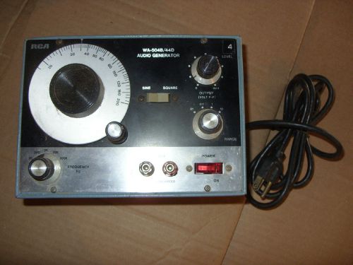 Audio Generator  RCA sine / square wave audio generator  Type WA-504B/44D