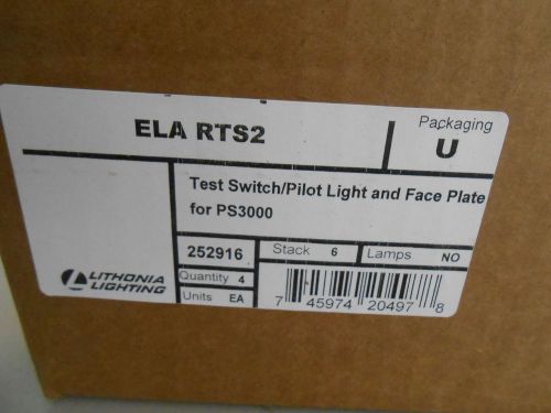 LITHONIA LIGHTING ELA RTS2 TEST SWITCH/PILOT LIGHT