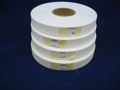 Wash care label tape  - 4 rolls for total of 1800 yards. for sale