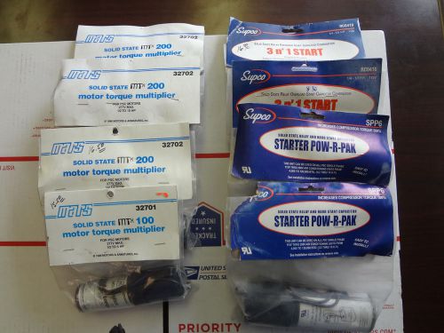 Lot of 8, supco starter pak, mars starter pak, variety see pictures #368 for sale