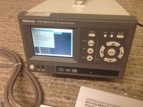 Tektronix rtx100a isdb-t rf-signal generator / std opt. with cd &amp; accessories for sale