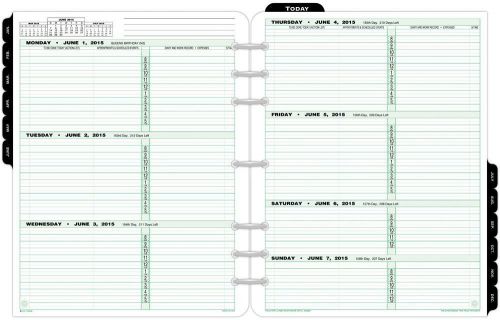 Day-Timer Classic Folio-Size Weekly Refill 2015, 8.5 x 11 Inch Page Size (93010)